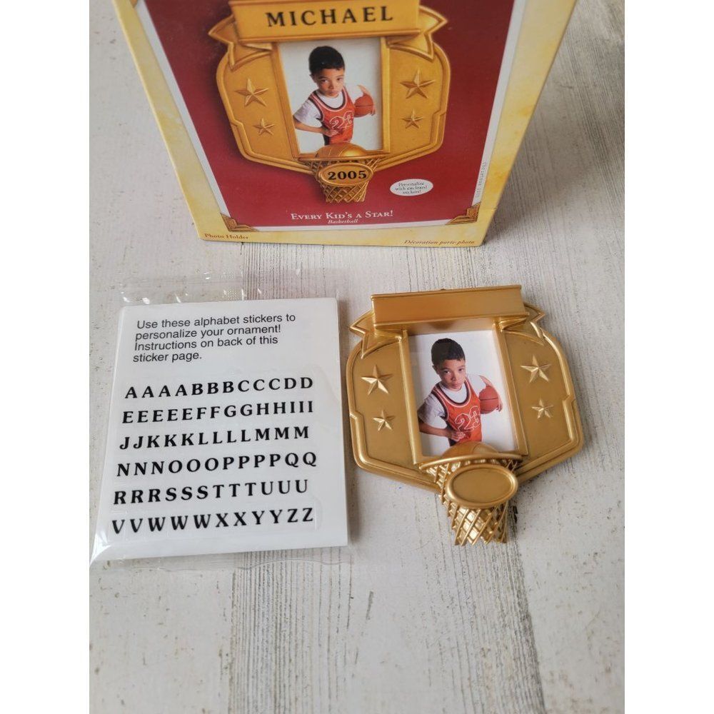 Hallmark basketball every kid's a star! 2005 ornament Xmas